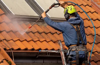 Démoussage et hydrofuge de toiture à Zermezeele